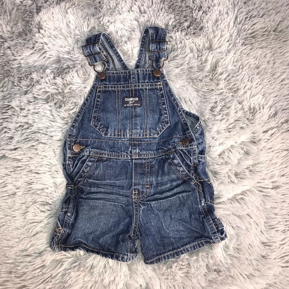 OSH KOSH B’GOSH JEAN OVERALL SHORTS 12 M - Picture 2 of 12
